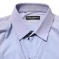 Dolce & Gabbana Blue Cotton SICILIA Long Sleeves Dress Shirt