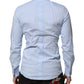 Dolce & Gabbana Sky Blue Cotton GOLD Long Sleeves Dress Shirt
