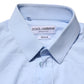 Dolce & Gabbana Sky Blue Cotton GOLD Long Sleeves Dress Shirt