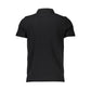 Cavalli Class Black Cotton Polo Shirt