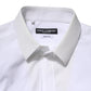 Dolce & Gabbana White Cotton GOLD Long Sleeves Dress Shirt
