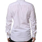 Dolce & Gabbana White Cotton Long Sleeves Dress Shirt