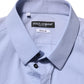 Dolce & Gabbana Blue Cotton GOLD Long Sleeves Dress Shirt