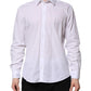 Dolce & Gabbana White Cotton STAFF Long Sleeves Dress Shirt