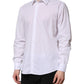 Dolce & Gabbana White Cotton STAFF Long Sleeves Dress Shirt