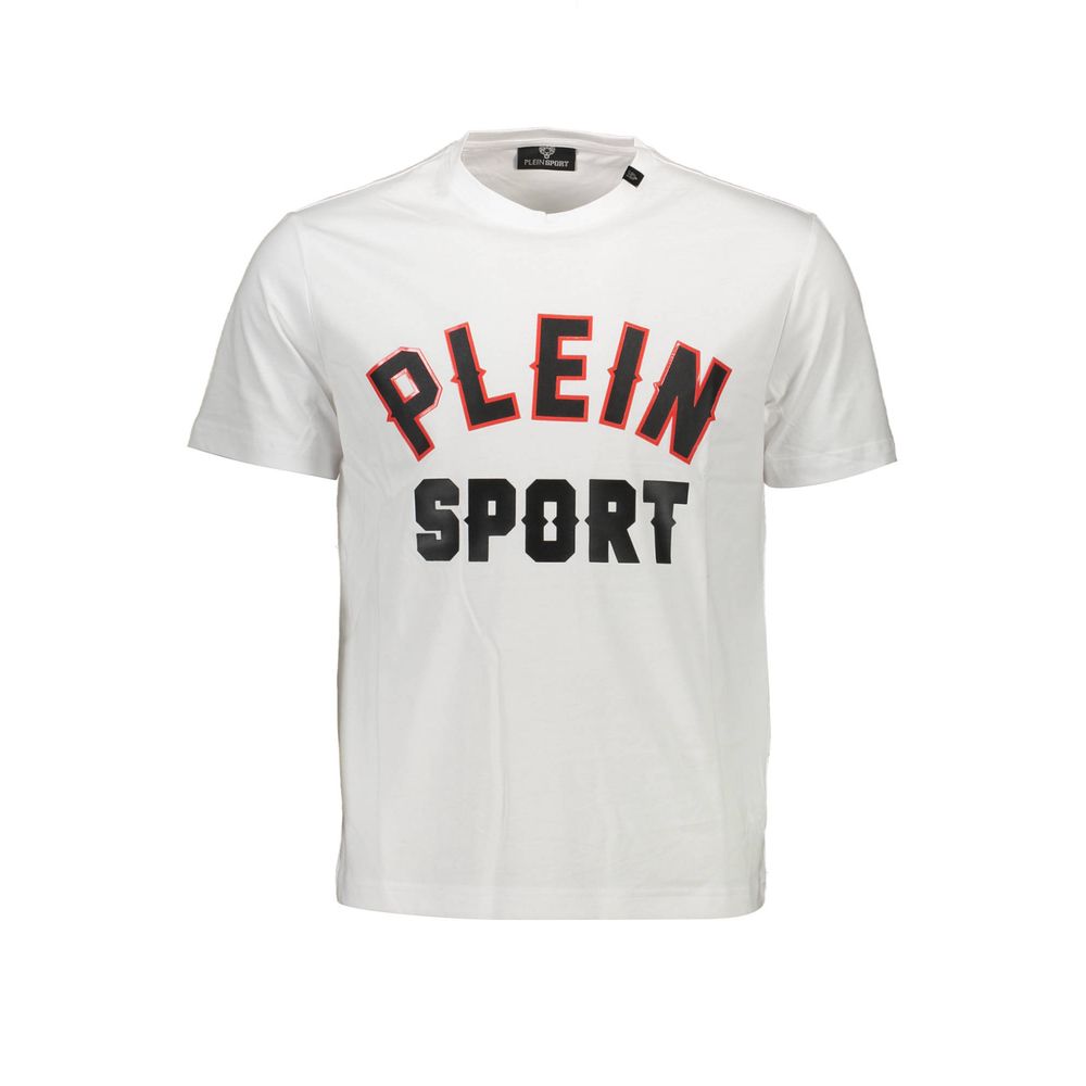 Plein Sport White Cotton Men T-Shirt Mens T-Shirt