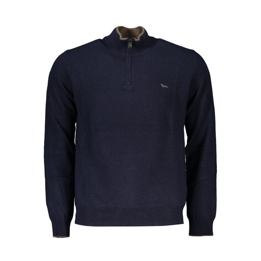 Harmont & Blaine Elegant Contrast Detail Half Zip Sweater Mens Sweater