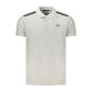Cavalli Class Gray Cotton Polo Shirt