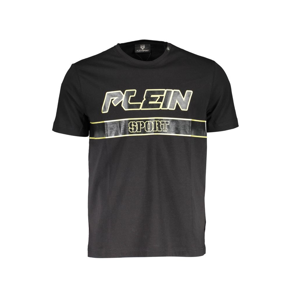 Plein Sport Black Cotton Men TShirt Mens T-Shirt