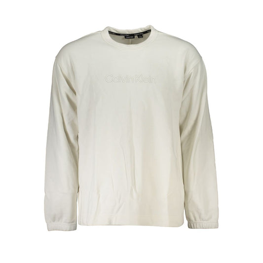 Calvin Klein White Cotton Men Sweater Mens Sweater