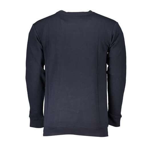 Cavalli Class Blue Cotton Sweater Mens Sweater
