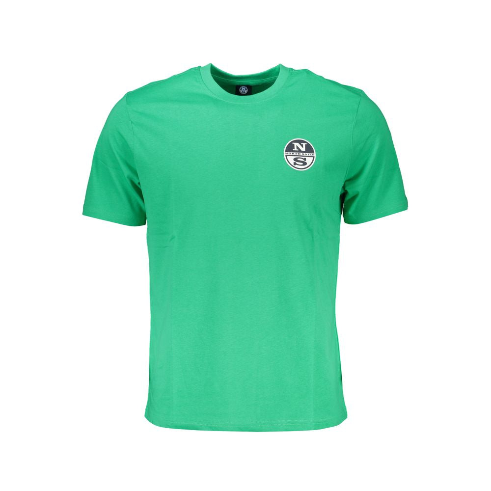 North Sails Green Cotton T-Shirt Mens T-Shirt