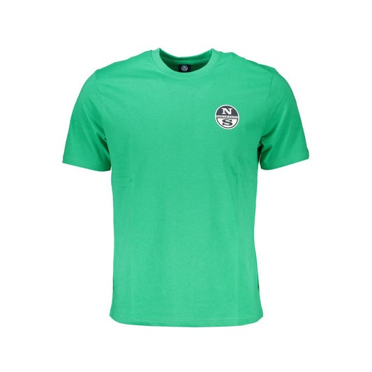 North Sails Green Cotton T-Shirt Mens T-Shirt
