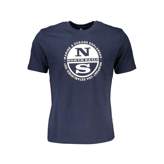 North Sails Blue Cotton T-Shirt Mens T-Shirt