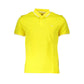 Harmont & Blaine Elegant Yellow Cotton Polo with Contrast Details Mens T-Shirt