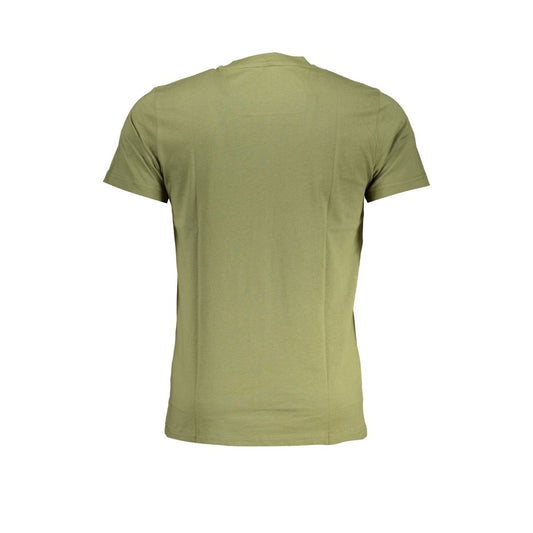 Cavalli Class Green Cotton T-Shirt Mens T-Shirt