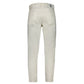 Calvin Klein White Cotton Straight-Leg Jeans