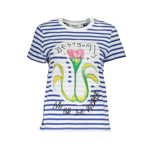 Desigual Blue Cotton T-Shirt