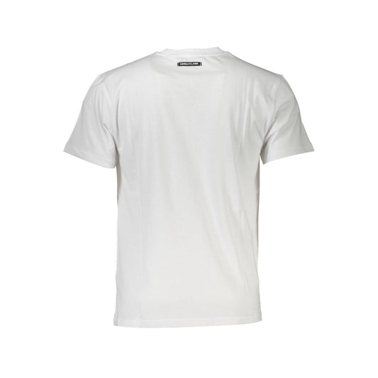 Cavalli Class White Cotton Men T-Shirt Mens T-Shirt