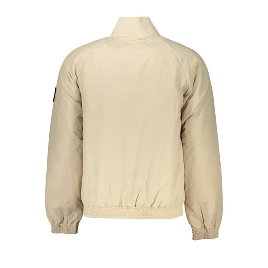 Calvin Klein Beige Polyamide Men Jacket Mens Jacket