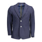 Gant Blue Cotton Men Jacket Mens Blazer