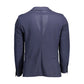 Gant Blue Cotton Men Jacket Mens Blazer