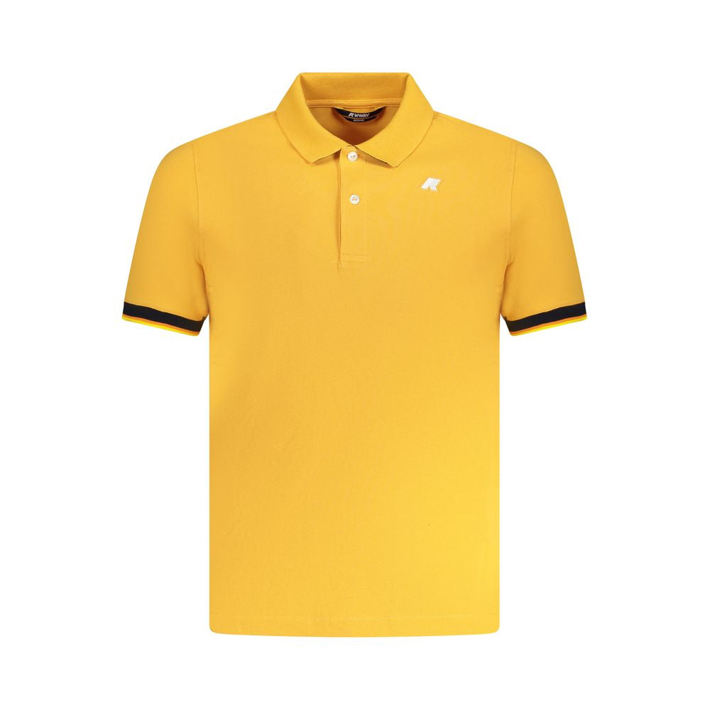 K-WAY Orange Cotton Polo Shirt Mens T-Shirt