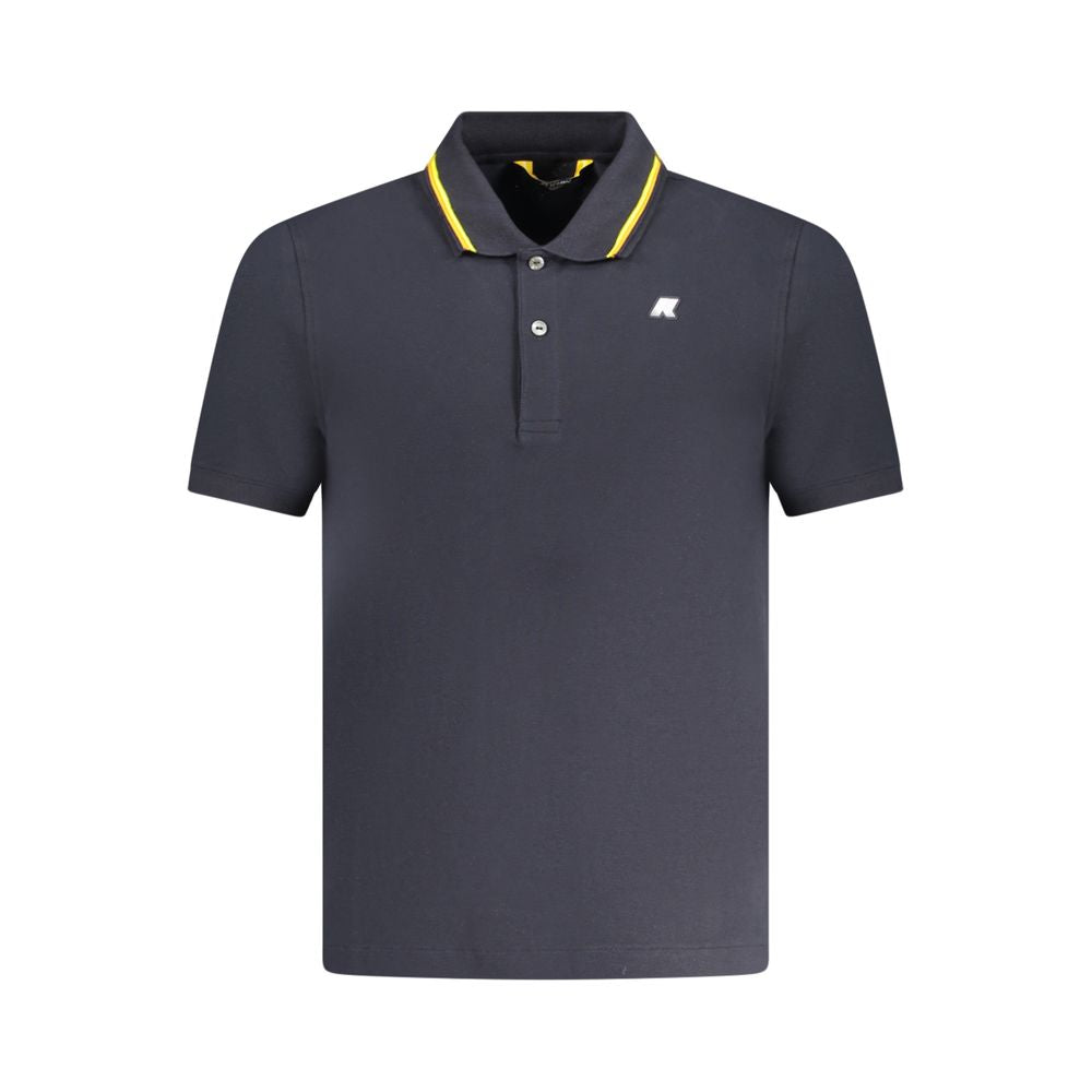 K-WAY Blue Cotton Polo Shirt Mens T-Shirt