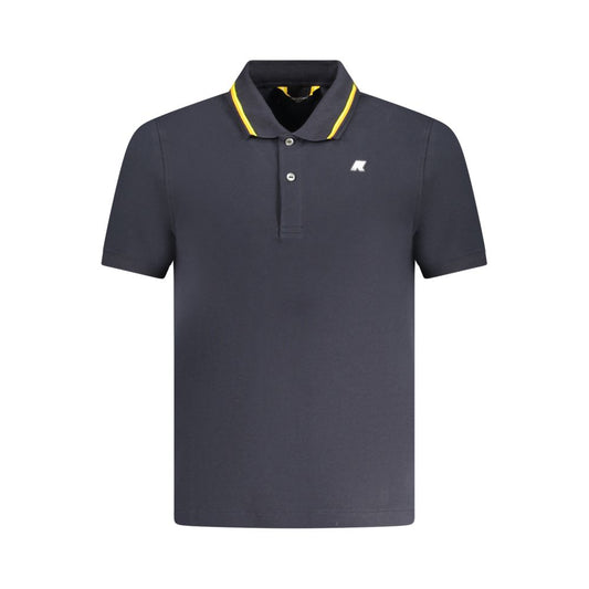 K-WAY Blue Cotton Polo Shirt Mens T-Shirt