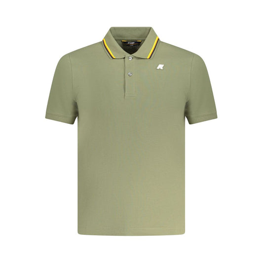 K-WAY Green Cotton Polo Shirt Mens T-Shirt