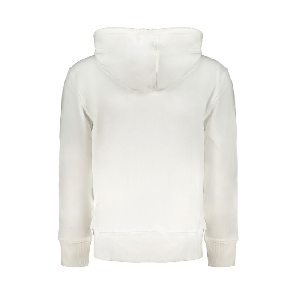Calvin Klein White Cotton Men's Hooded Sweater Mens Sweater