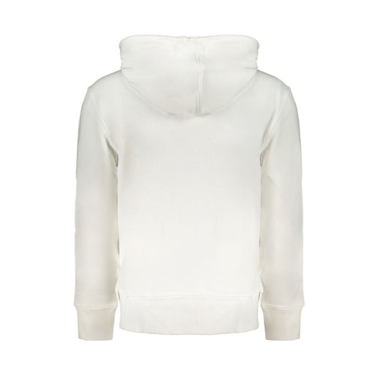Calvin Klein White Cotton Men's Hooded Sweater Mens Sweater