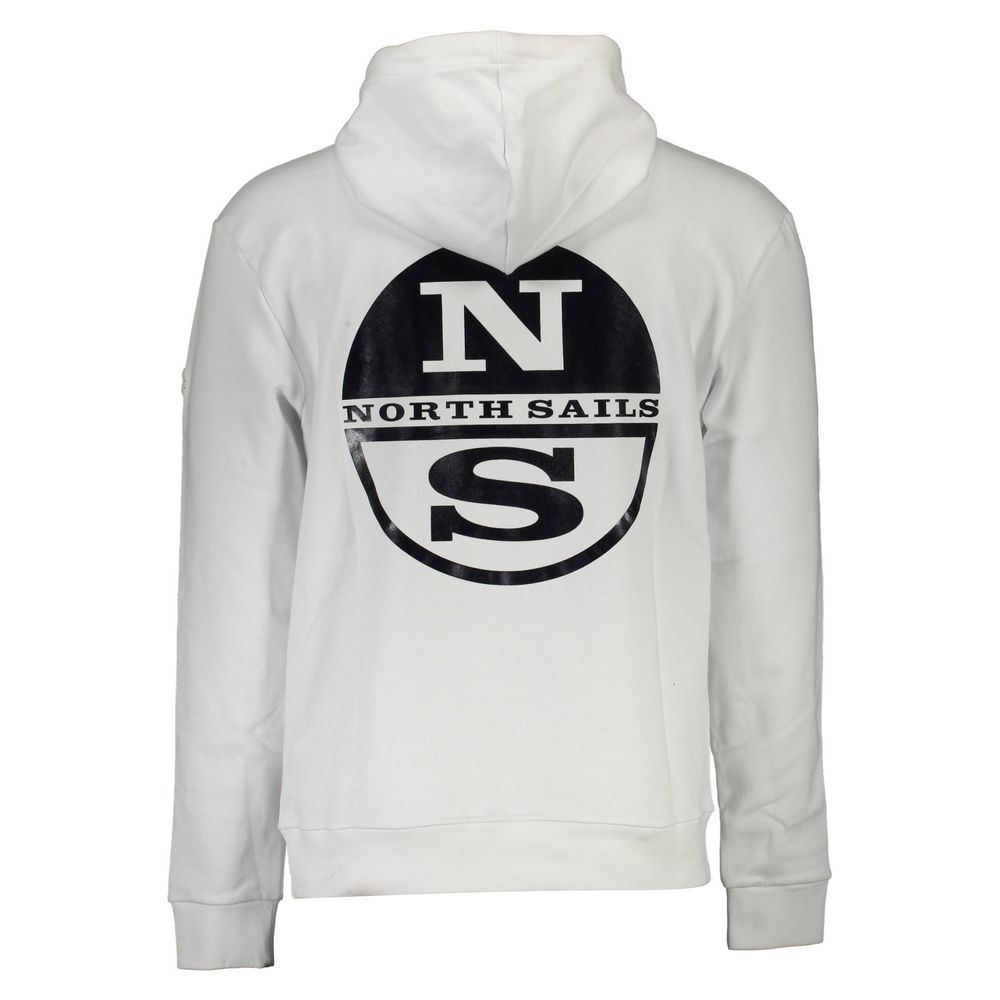 North Sails White Cotton Men Sweater Mens Sweater
