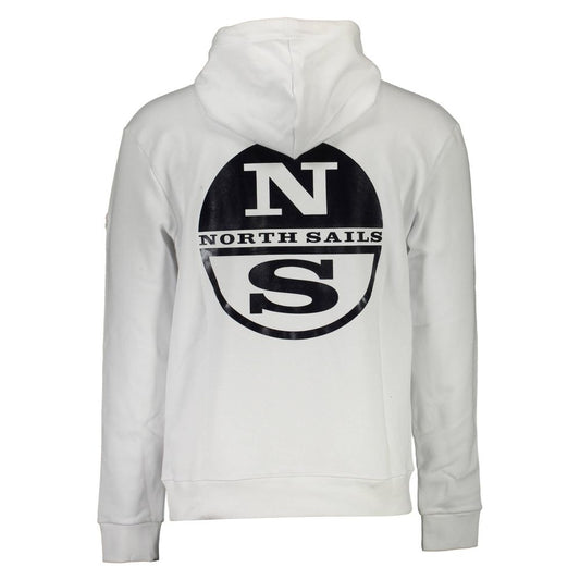 North Sails White Cotton Men Sweater Mens Sweater