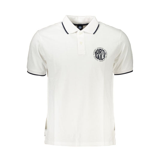 North Sails White Cotton Polo Shirt Mens T-Shirt