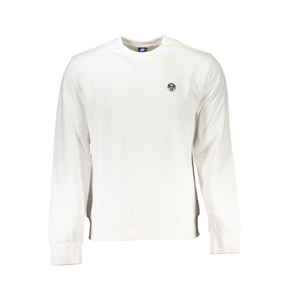 North Sails White Cotton Men Sweater Mens Sweater