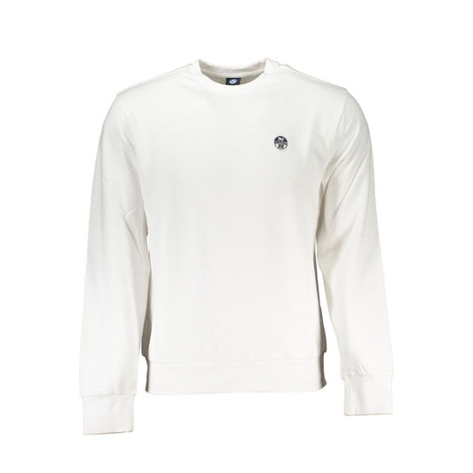 North Sails White Cotton Men Sweater Mens Sweater