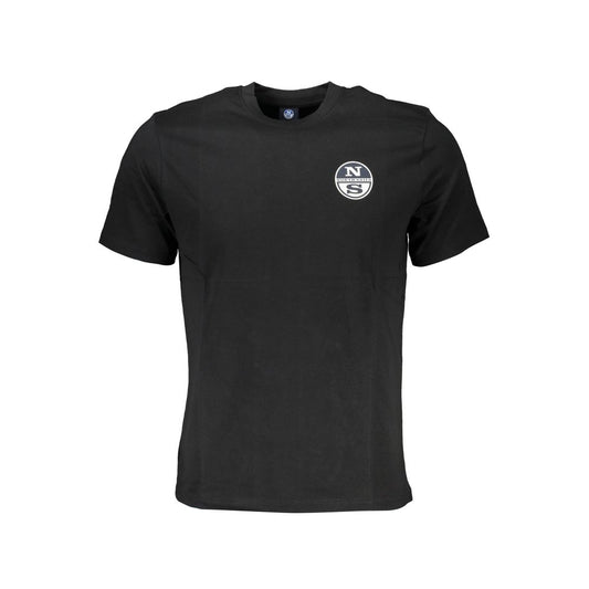North Sails Black Cotton T-Shirt Mens T-Shirt