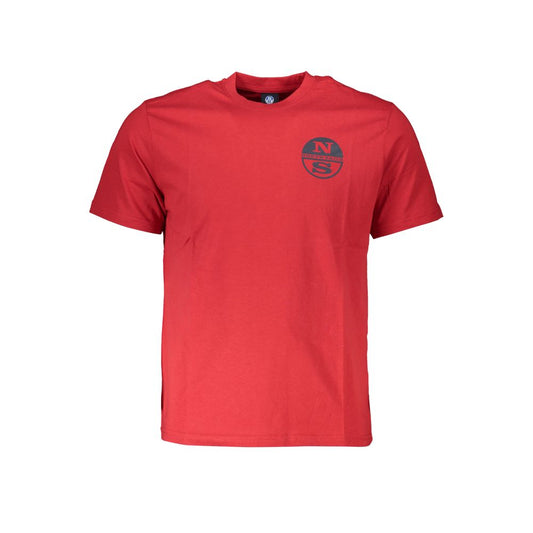 North Sails Red Cotton T-Shirt Mens T-Shirt