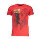 Cavalli Class Red Cotton T-Shirt Mens T-Shirt