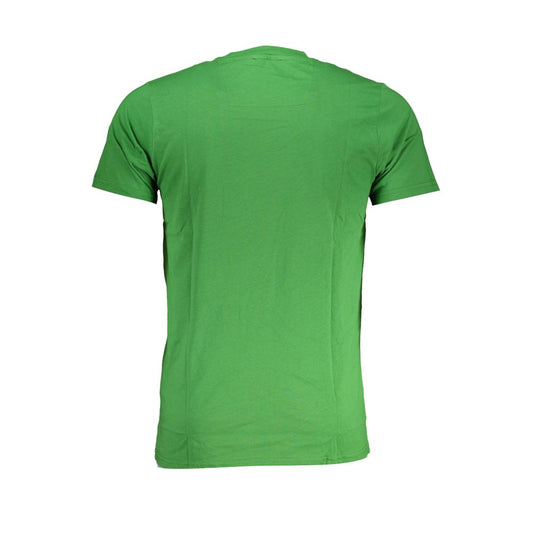 Cavalli Class Green Cotton T-Shirt Mens T-Shirt