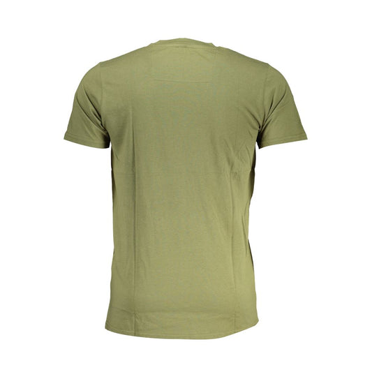 Cavalli Class Green Cotton T-Shirt Mens T-Shirt