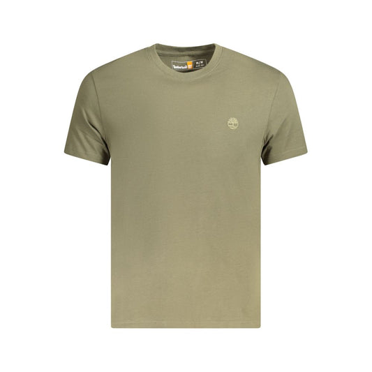 Timberland Green Cotton Men T-Shirt Mens T-Shirt
