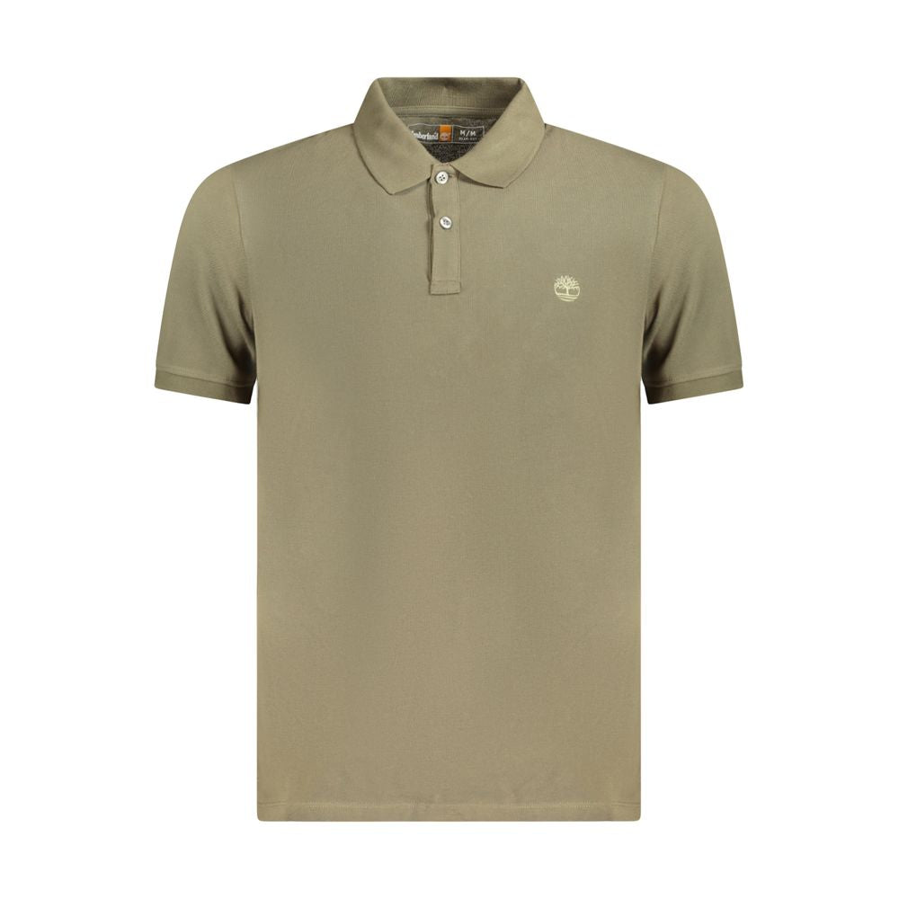 Timberland Green Cotton Polo Shirt Mens T-Shirt