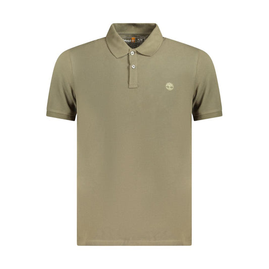 Timberland Green Cotton Polo Shirt Mens T-Shirt