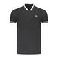 Cavalli Class Black Cotton Polo Shirt