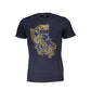 Cavalli Class Blue Cotton Men T-Shirt Mens T-Shirt