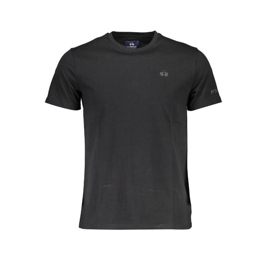 La Martina Black Cotton Men T-Shirt Mens T-Shirt