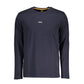 Hugo Boss Blue Cotton Men T-Shirt Mens T-Shirt