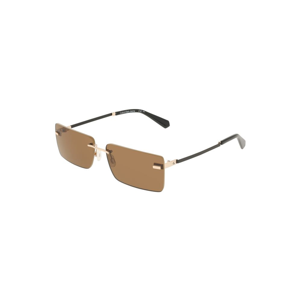 Calvin Klein Beige Metal Women Sunglasses